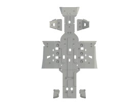 Защита днища (алюминий) X8 H.O./X10 EPS, штампованная