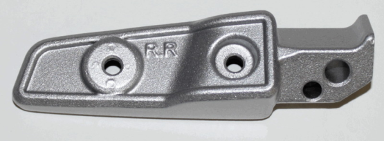 Основание задней правой подножки (MATTE SILVER WHITE)