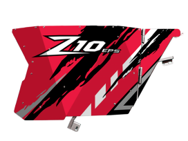 Комплект наклеек на двери CFMOTO CFZ10 (красный)