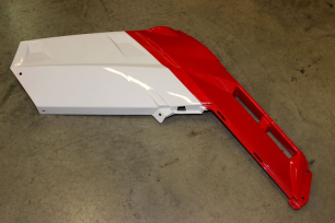 Крыло заднее левое (красно/белое)