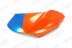 Облицовка топливного бака левая (оранжевый+синий / LAVA ORANGE+ROYAL BLUE)