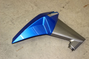 Облицовка бензобака правая (синий + серый)