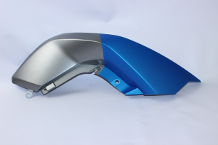 Панель топливного бака правая (синий + серый / ATHENS BLUE + MATTE TITANIUM GREY)