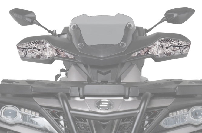 Комплект наклеек для ветрового стекла (камо)