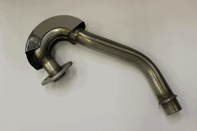 Приемная часть глушителя, передняя