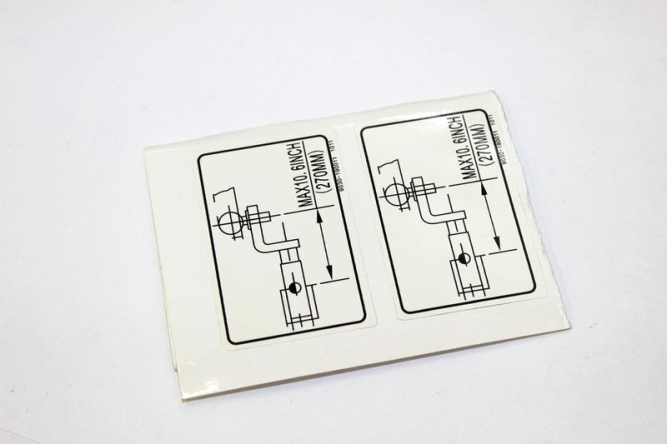 Наклейка информационная