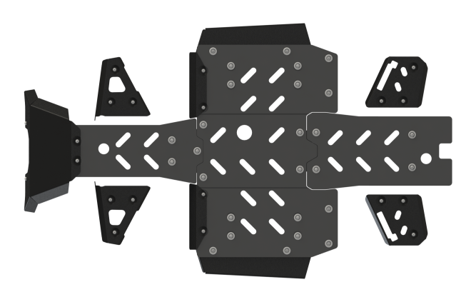 Защита днища комбинированная (алюминий/пластик) CFORCE 600 ADVANCED EPS