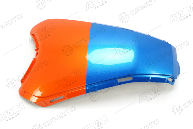 Облицовка топливного бака задняя (оранжевый+синий / LAVA ORANGE+ROYAL BLUE)